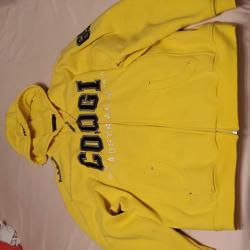 COOGI Vibrant Yellow Men's Hoodie